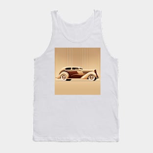 Art Deco Style Cars Tank Top